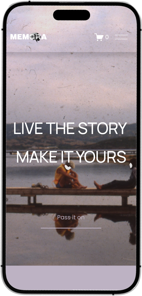 Memora — home screen